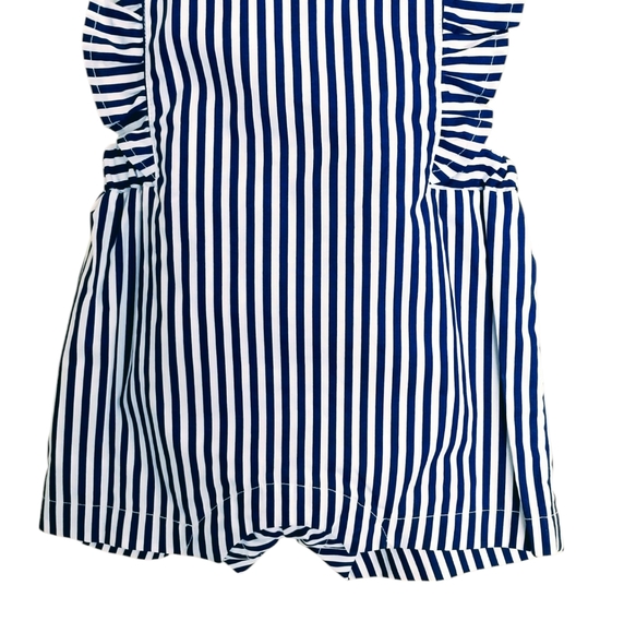 NWT Chicco Blue Striped Kids Romper - Picture 3 of 9